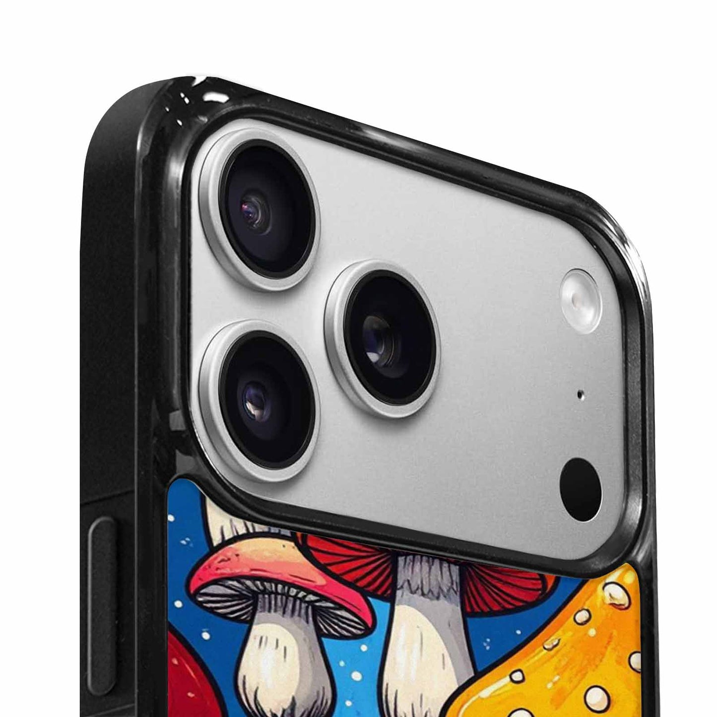 iPhone 17 Pro Case — Vivid Winter Mushroom Seamless Cartoon Cute, Custom Art Phone Cover