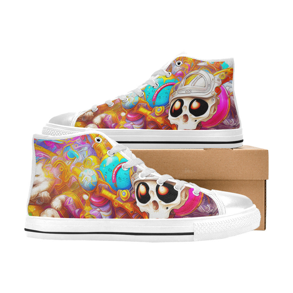MEN'S Crazy Illustrations 3 Men’S High Top Canvas Cottagecore Shoes