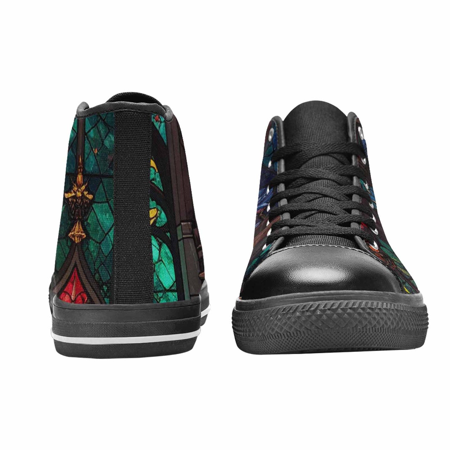 MEN'S Stained Glass Cathedral High Top Canvas Dreamcore Sneakers