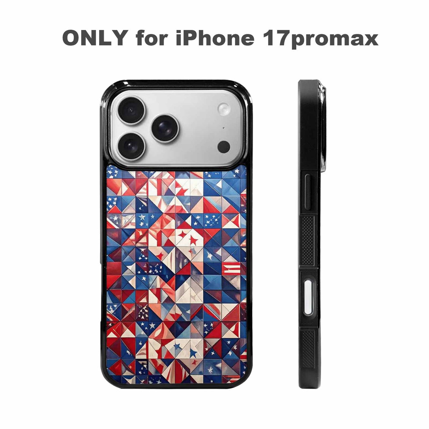 iPhone 17 Pro Max Case — Small American Flag Stars Galaxy Space, Custom Art Phone Cover