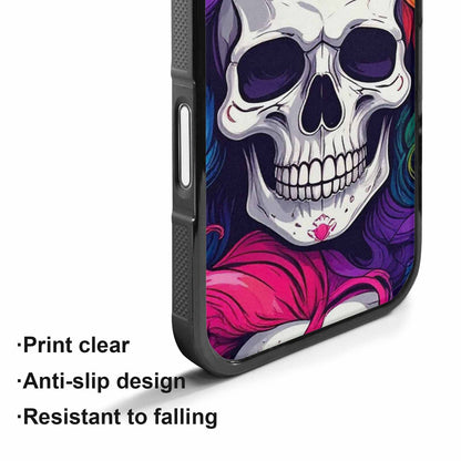 iPhone 17 Case — Pride Flag Skulls Seamless Gothic Skulls, Original Design Phone Case