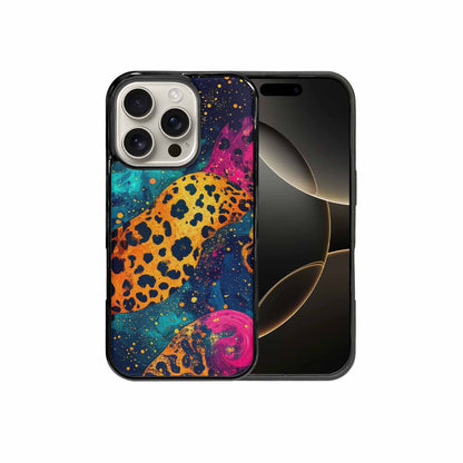 iPhone 16 Pro Case — Leopard Print Galaxy, Custom Printed Phone Case