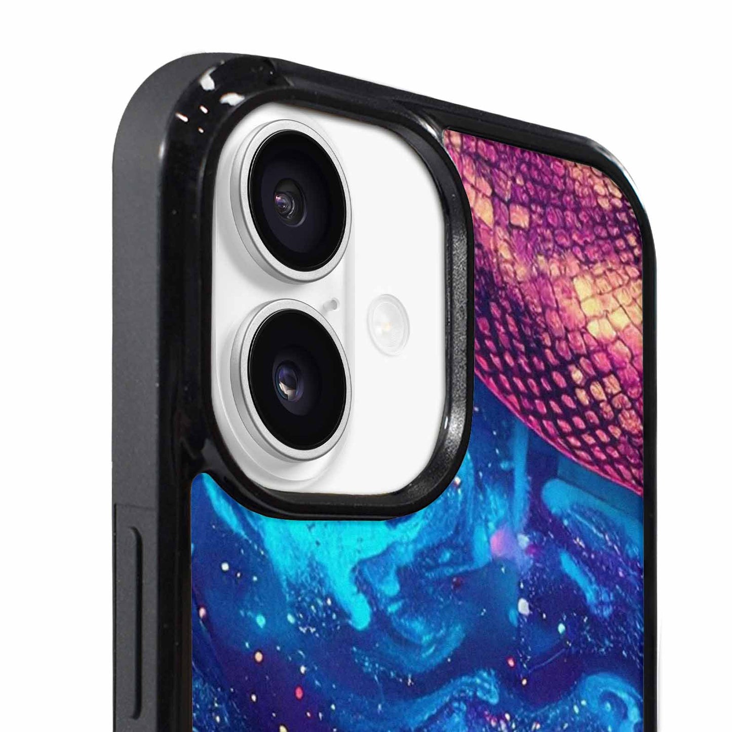 iPhone 17 Case — Galaxy Snake Print Galaxy Space, Original Design Phone Case