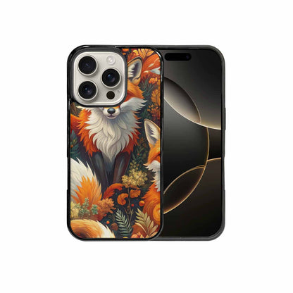iPhone 16 Pro Case — Fox Forest Fox Forest Pattern Hundreds, Custom Made Phone Cover