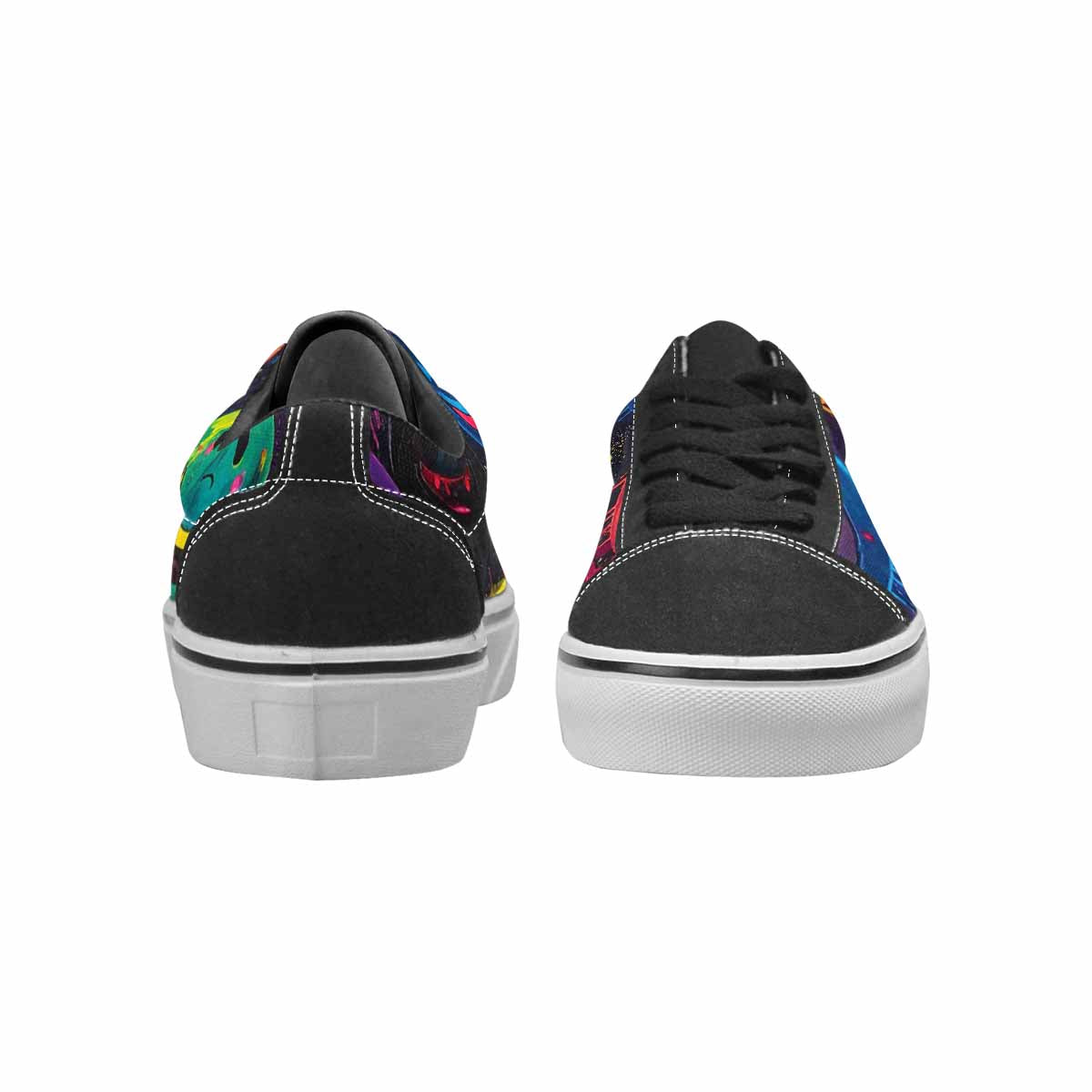 WOMEN'S Smiley Faces  Glow Lace-Up Canvas Aesthetic Custom Shoes