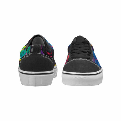 WOMEN'S Smiley Faces  Glow Lace-Up Canvas Aesthetic Custom Shoes