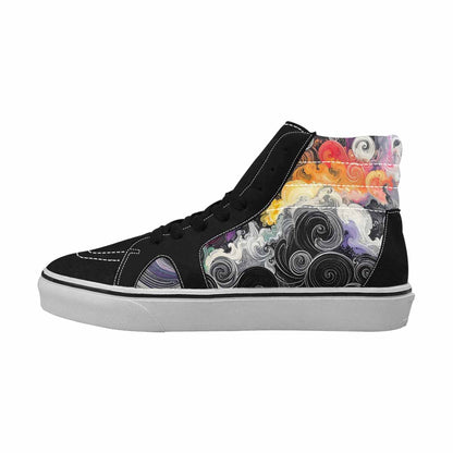 MEN'S Tie High Top Canvas Cottagecore Custom Sneakers