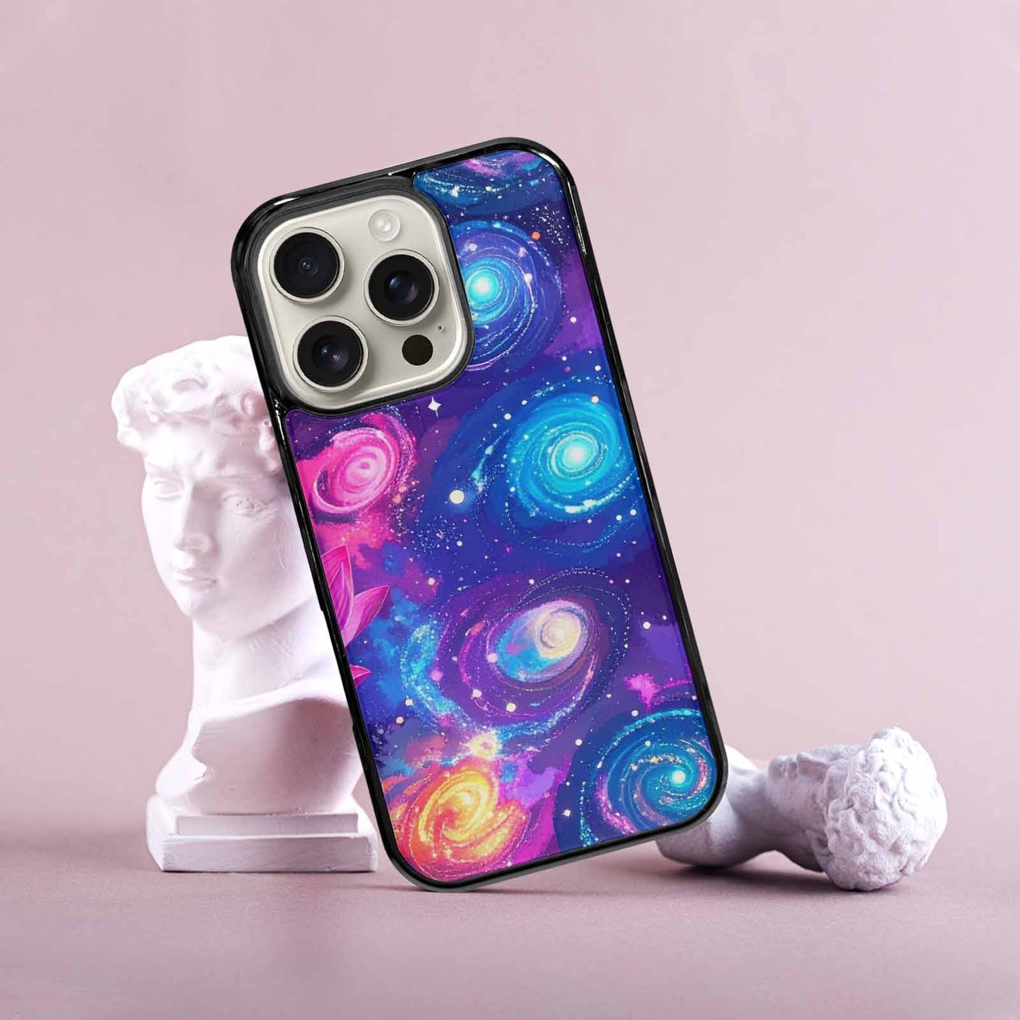 iPhone 16 Pro Case — Lotus Galaxy Art Seamless Pattern Vibrant, Custom Phone Case