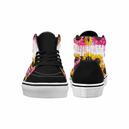 MEN'S Sunflower Burst High Top Canvas Vivid Sneakers