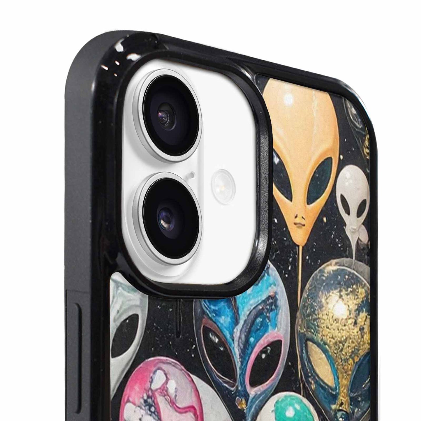iPhone 17 Case — Aliens Marblealiens Pattern Alien Scifi, Custom Phone Case
