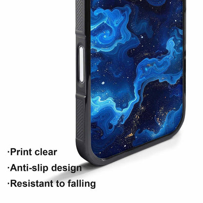 iPhone 17 Pro Case — Galaxy Art Blue Starfield Small Galaxy, Customized Protective Case