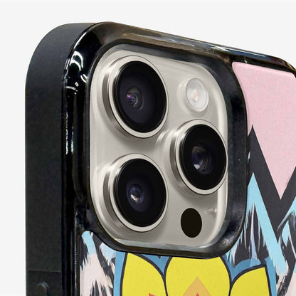 iPhone 15 Pro Max Case — 1960s Mod Cartoon Art Pattern, Custom Art Phone Cover