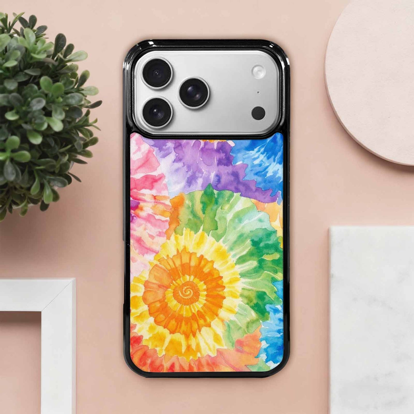 iPhone 17 Pro Max Case — Small Tie Dye Swirl Tie Dye, Unique Phone Case Design