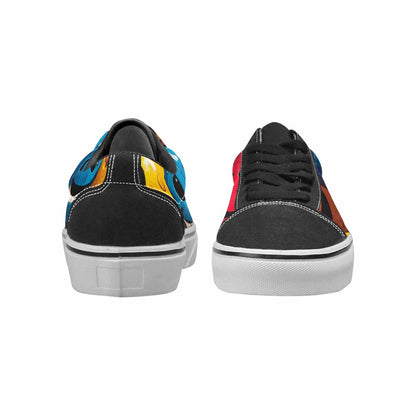 WOMEN'S Smiley Faces Lace-Up Canvas Surreal Custom Shoes