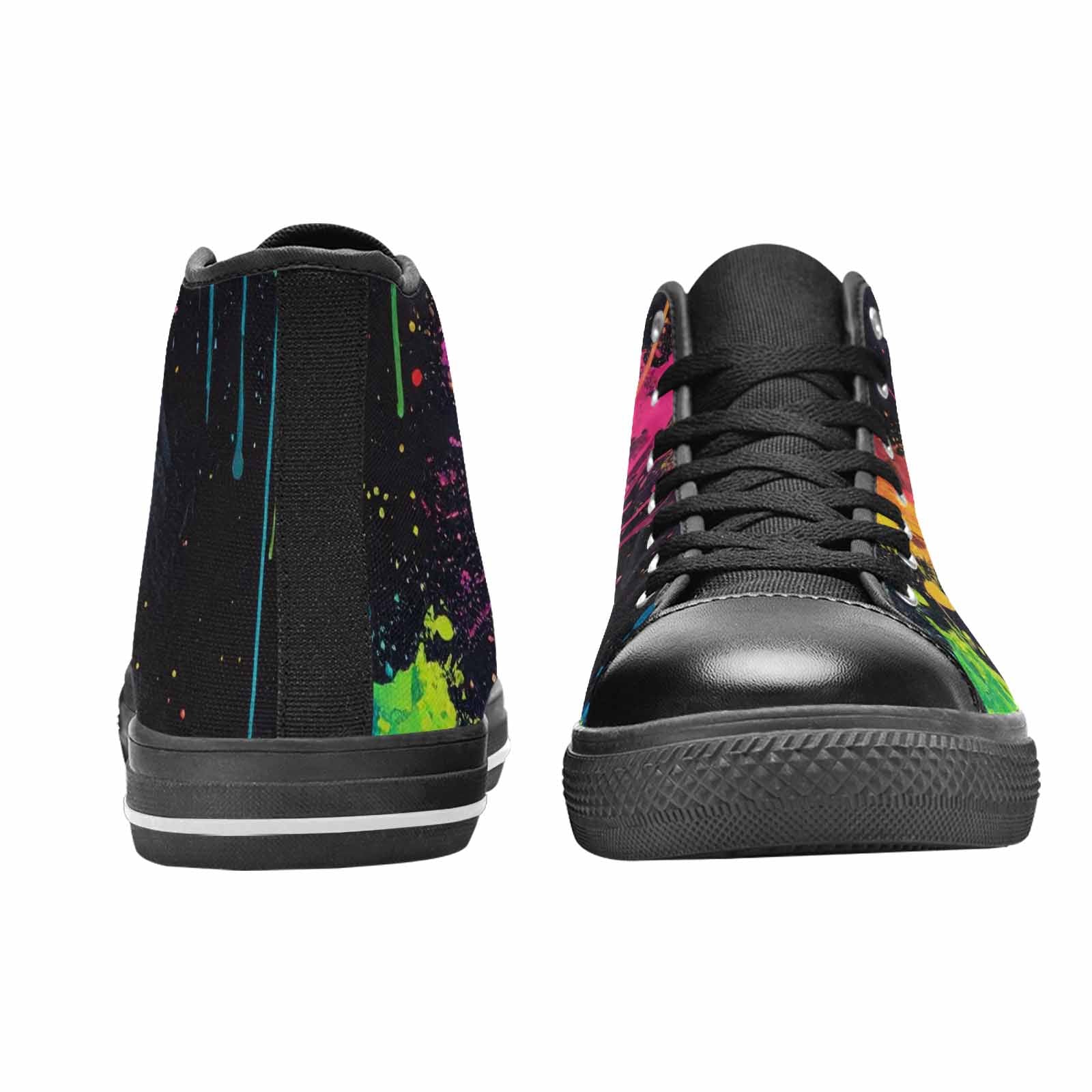 WOMEN'S Paint Splatter High Top Canvas Aesthetic Sneakers