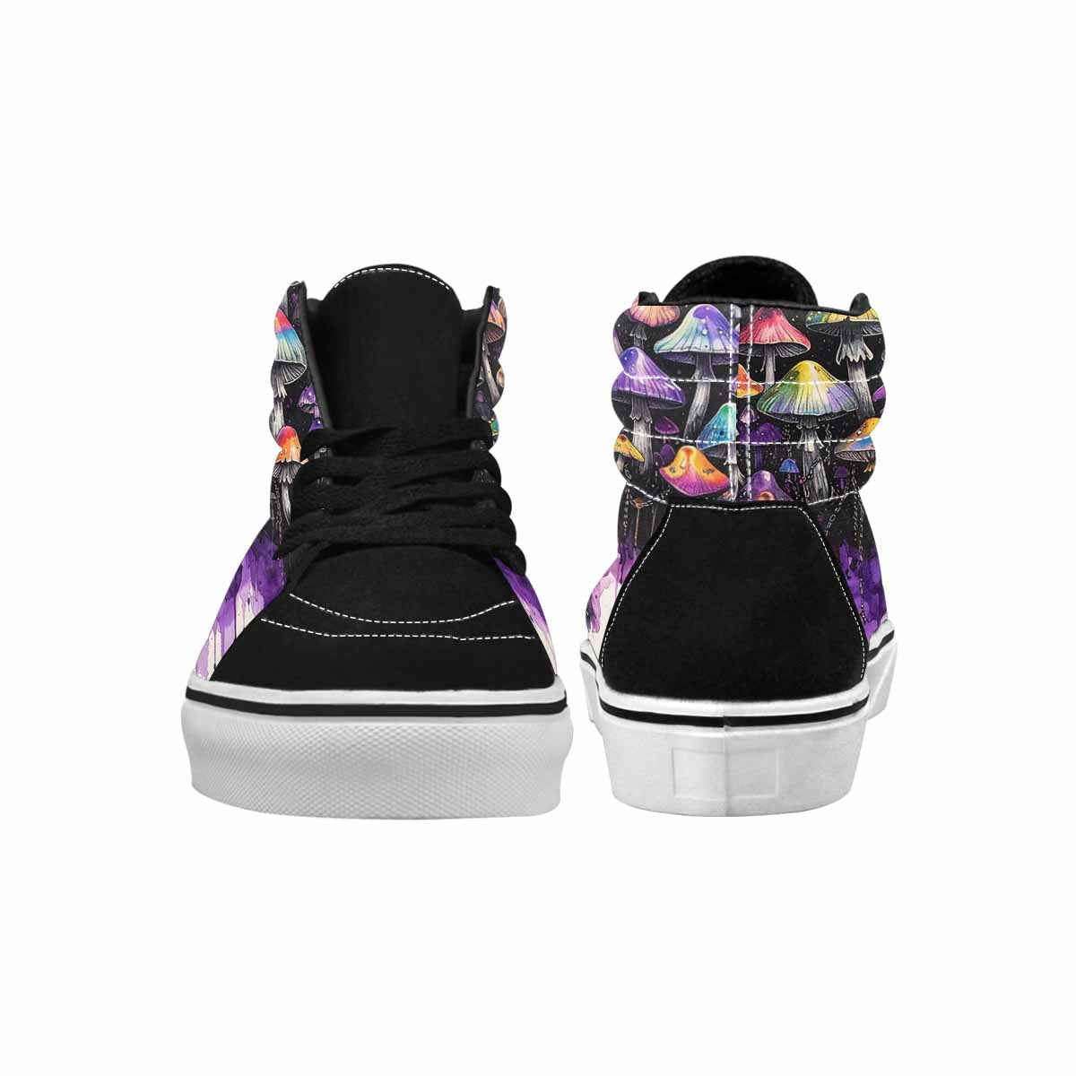 MEN'S Rainbow Drip Mushrooms High Top Canvas Melting Art Sneakers