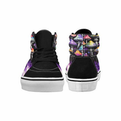 MEN'S Rainbow Drip Mushrooms High Top Canvas Melting Art Sneakers