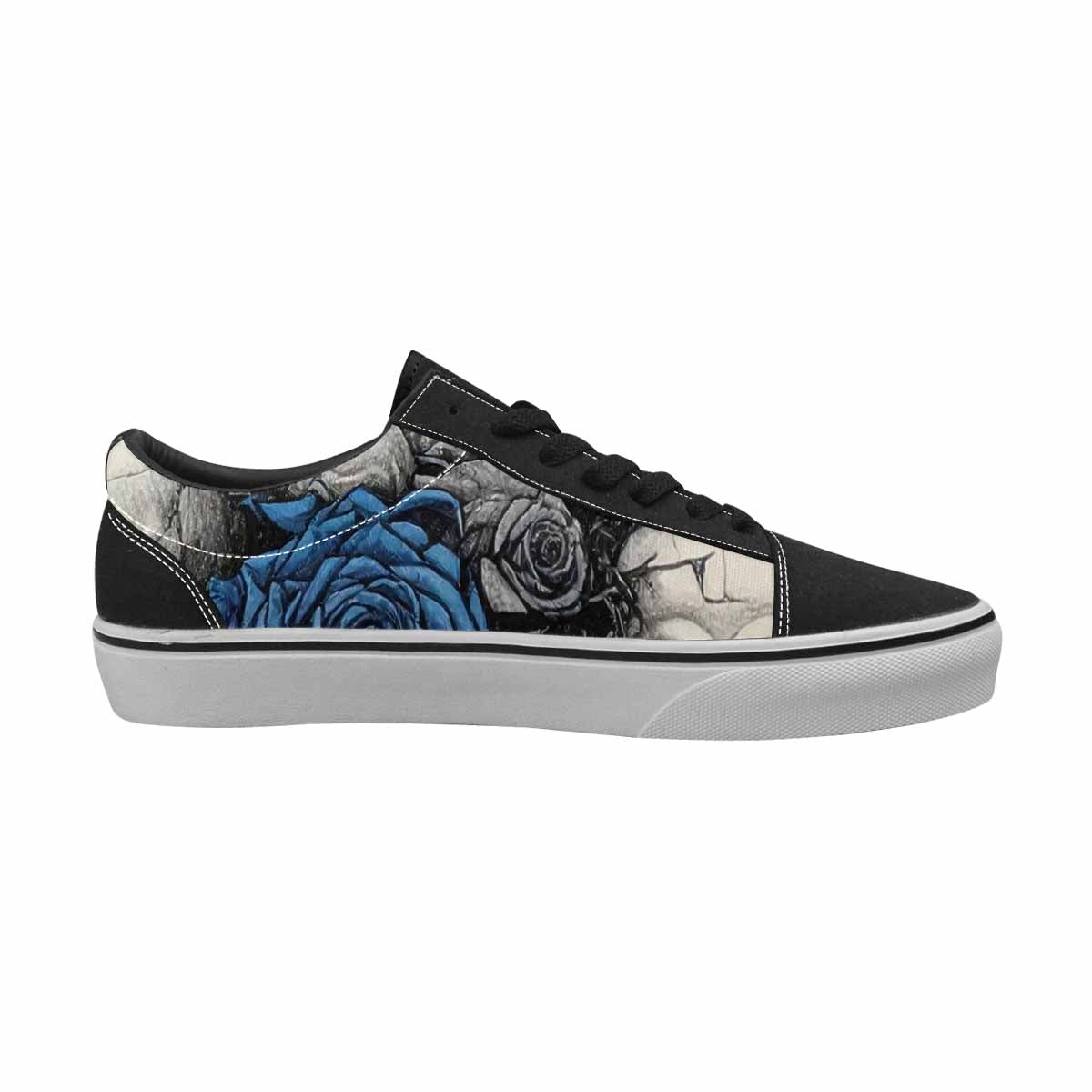 WOMEN'S Skull Roses Lace-Up Canvas Y2K Shoes