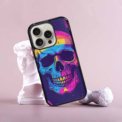 iPhone 16 Pro Case — Pride Flag Skulls Seamless Pattern Vibrant, Customized Protective Case