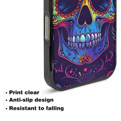 iPhone 16 Pro Case — Pride Flag Skulls Seamless Pattern Vibrant, Custom Designed Case Cover