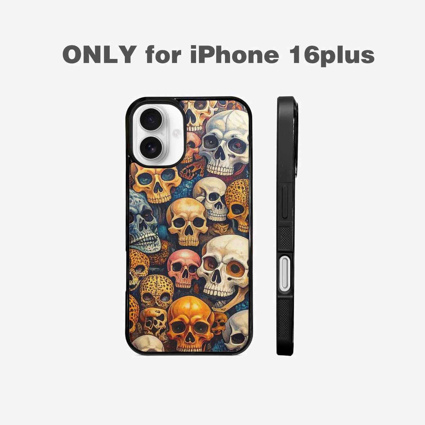 iPhone 16 Plus Case — Skulls Animal Printskulls Patt 0h1, Custom Made Phone Cover