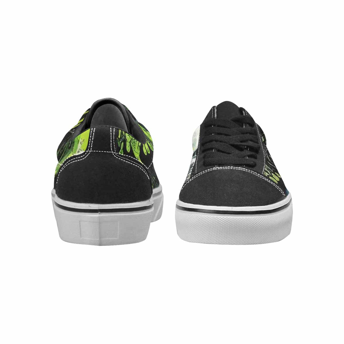 WOMEN'S Rainbow From Skull S Lace-Up Canvas Dark Academia Custom Sneakers