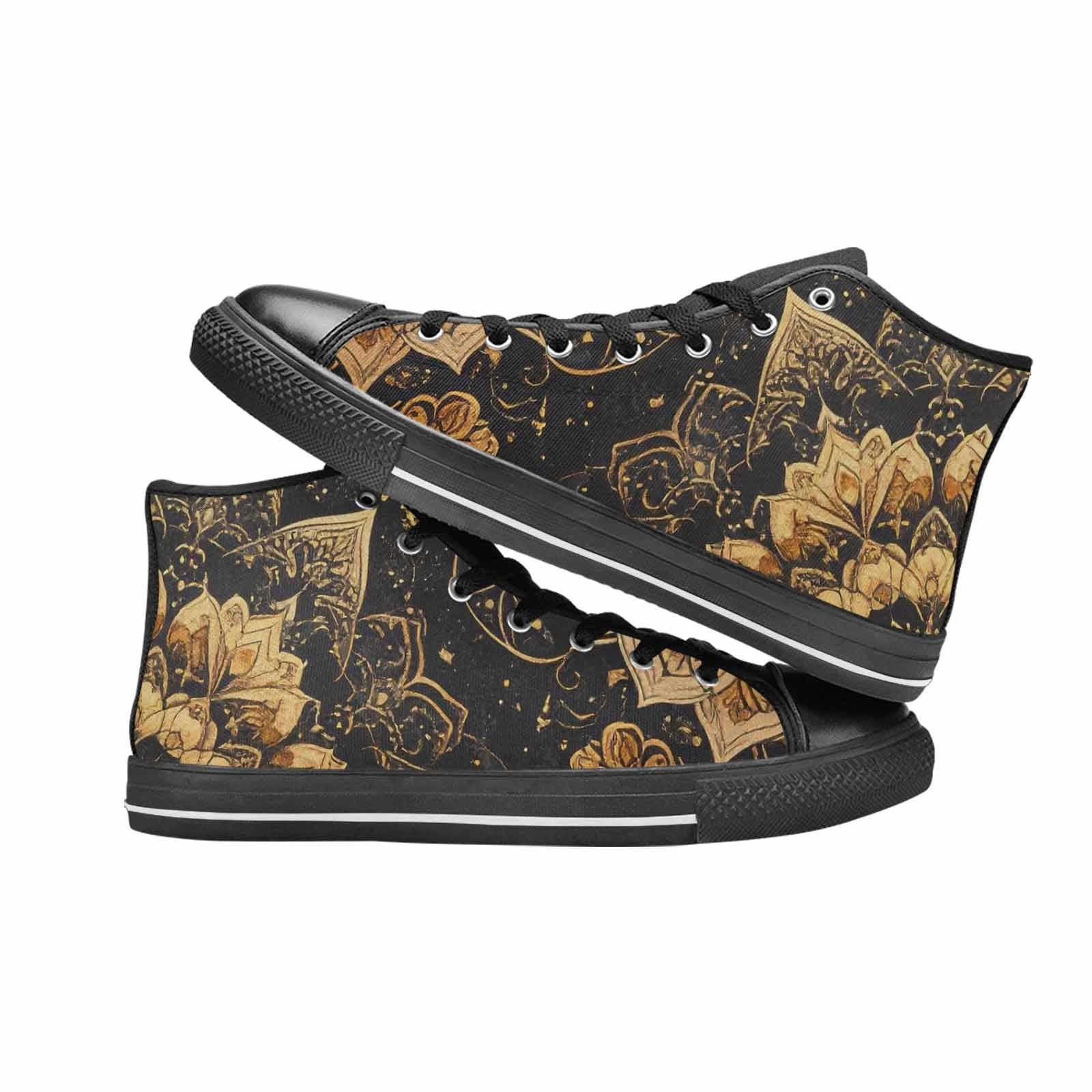 MEN'S Mandala High Top Canvas Cottagecore Custom Sneakers