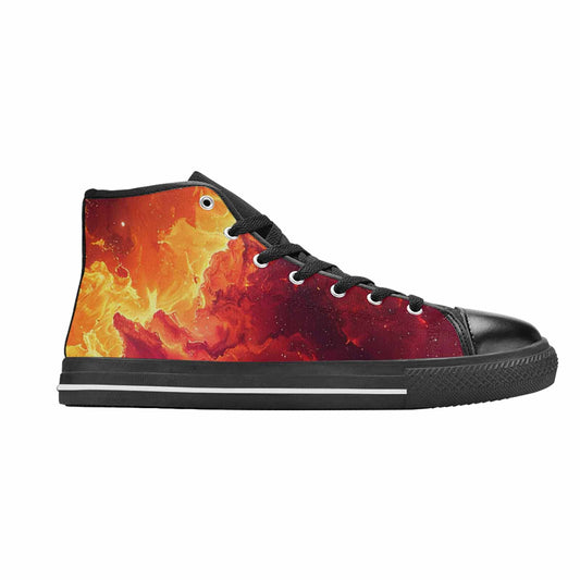 WOMEN'S Galaxy Art - High Top Canvas Vivid Custom Sneakers