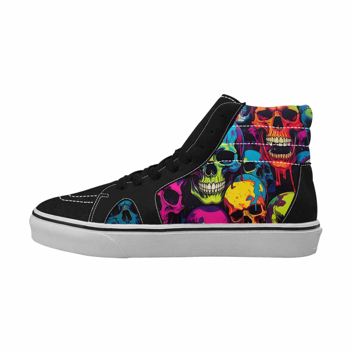 MEN'S 1000s Skulls Digital Camo High Top Canvas Y2K Shoes