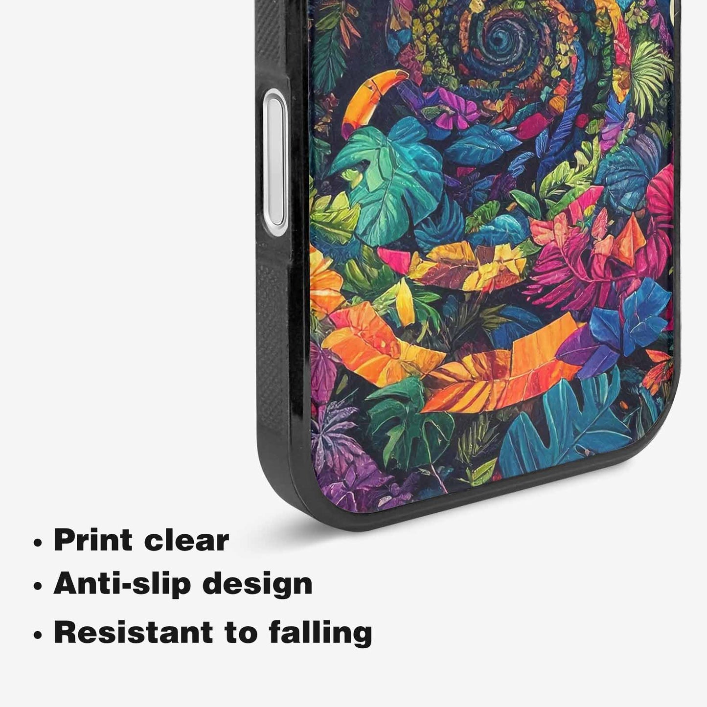 iPhone 16 Case — Toucan Jungle Toucan Jungle Pattern Hundreds, Custom Printed Phone Case