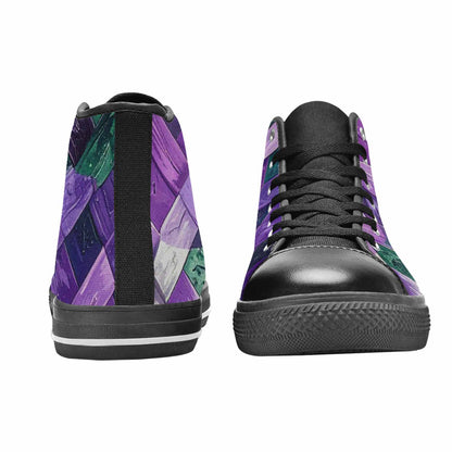MEN'S Genderqueer Flag Color High Top Canvas Dreamcore Sneakers