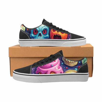 WOMEN'S Ice Cream Monsters  Lace-Up Canvas Aesthetic Shoes