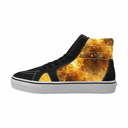 WOMEN'S Galaxy Art - High Top Canvas Cottagecore Custom Sneakers