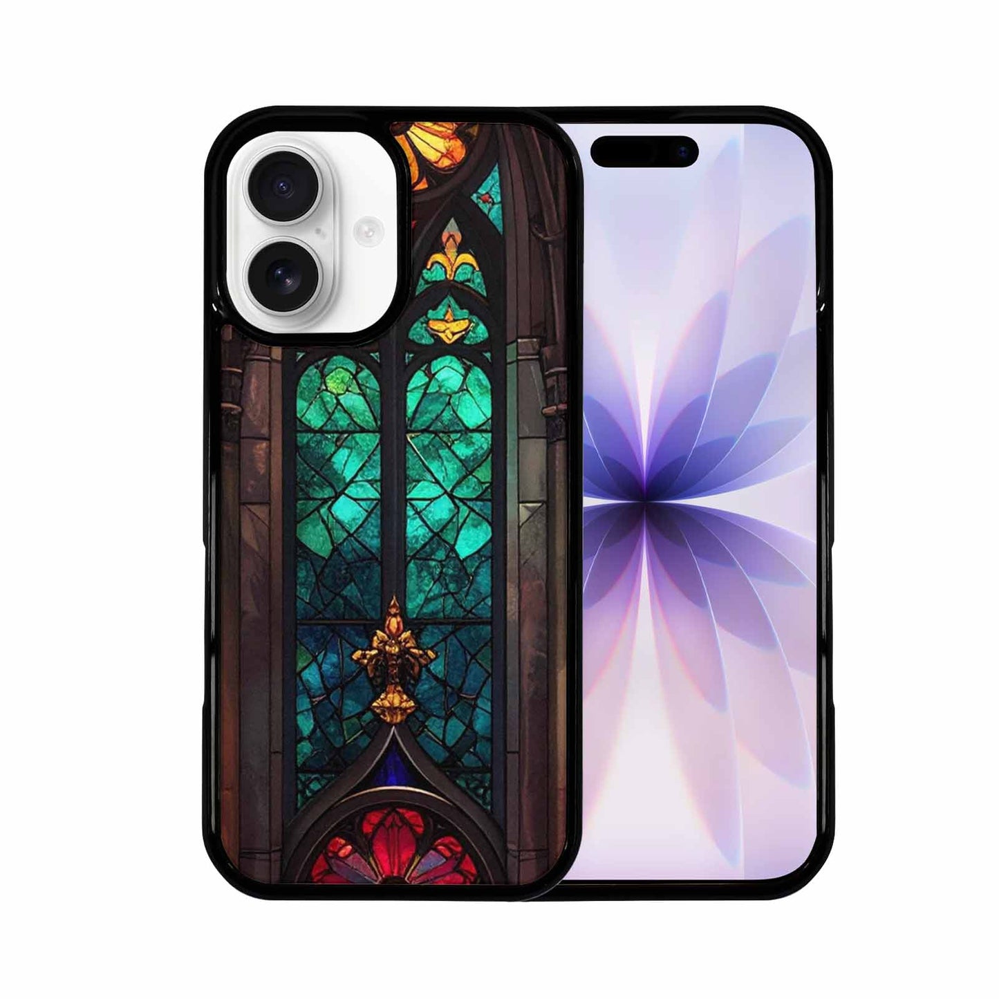 iPhone 17 Case — Stained Glass Cathedral Original Art, Custom Art Phone Cover