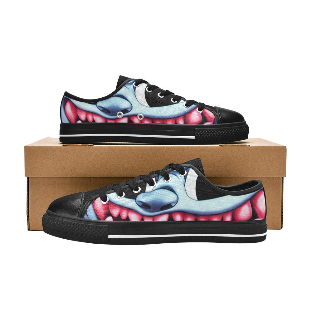 MEN'S Blue Rage Horror 2 Canvas Dark Academia Custom Sneakers