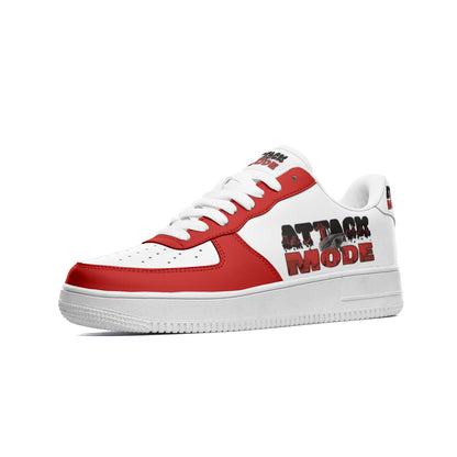 ATTACK MODE Unisex Low Top Leather Sneakers