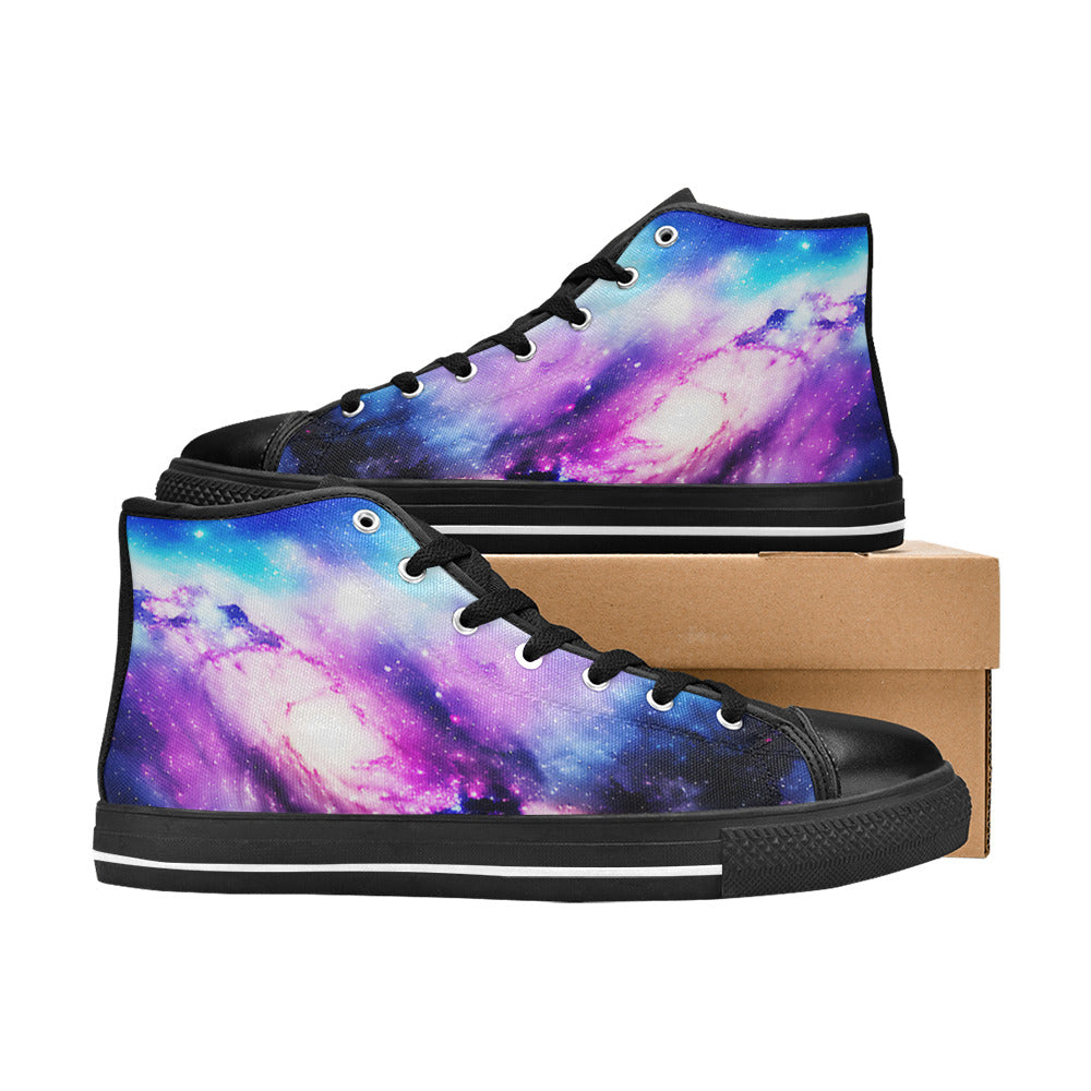 MEN'S Cc Galaxy Art 3 High Top Canvas Neon Fantasy Shoes