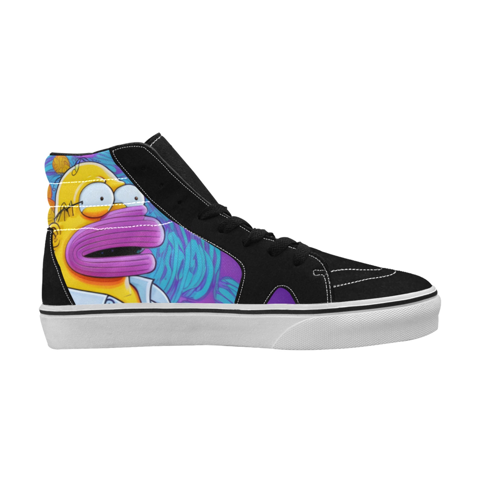 WOMEN'S Homie Trippy Character Art High Top Skateboarding Surreal Custom Shoes