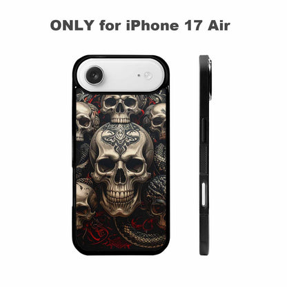 iPhone 17 Air Case — Skull Dark Art Gothic Print Gothic, Custom Printed Phone Case