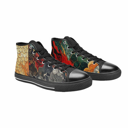 WOMEN'S Dragon Scale Fantasy High Top Canvas Aesthetic Sneakers