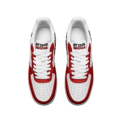 ATTACK MODE Unisex Low Top Leather Sneakers