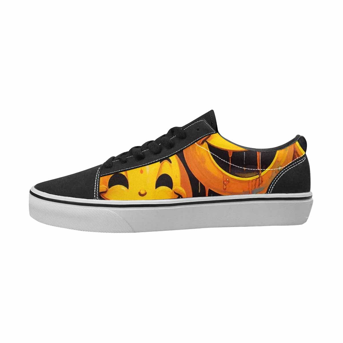 WOMEN'S Smiley Face Yellow Canvas Personalized Cottagecore Sneakers