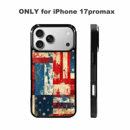 iPhone 17 Pro Max Case — Small American Flag Stars Galaxy Space, Custom Made Phone Cover
