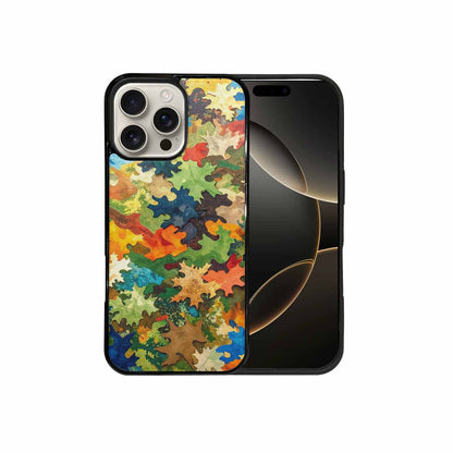 iPhone 16 Pro Max Case — Camo Patches Full Color Vibrant Camo, Customized Protective Case
