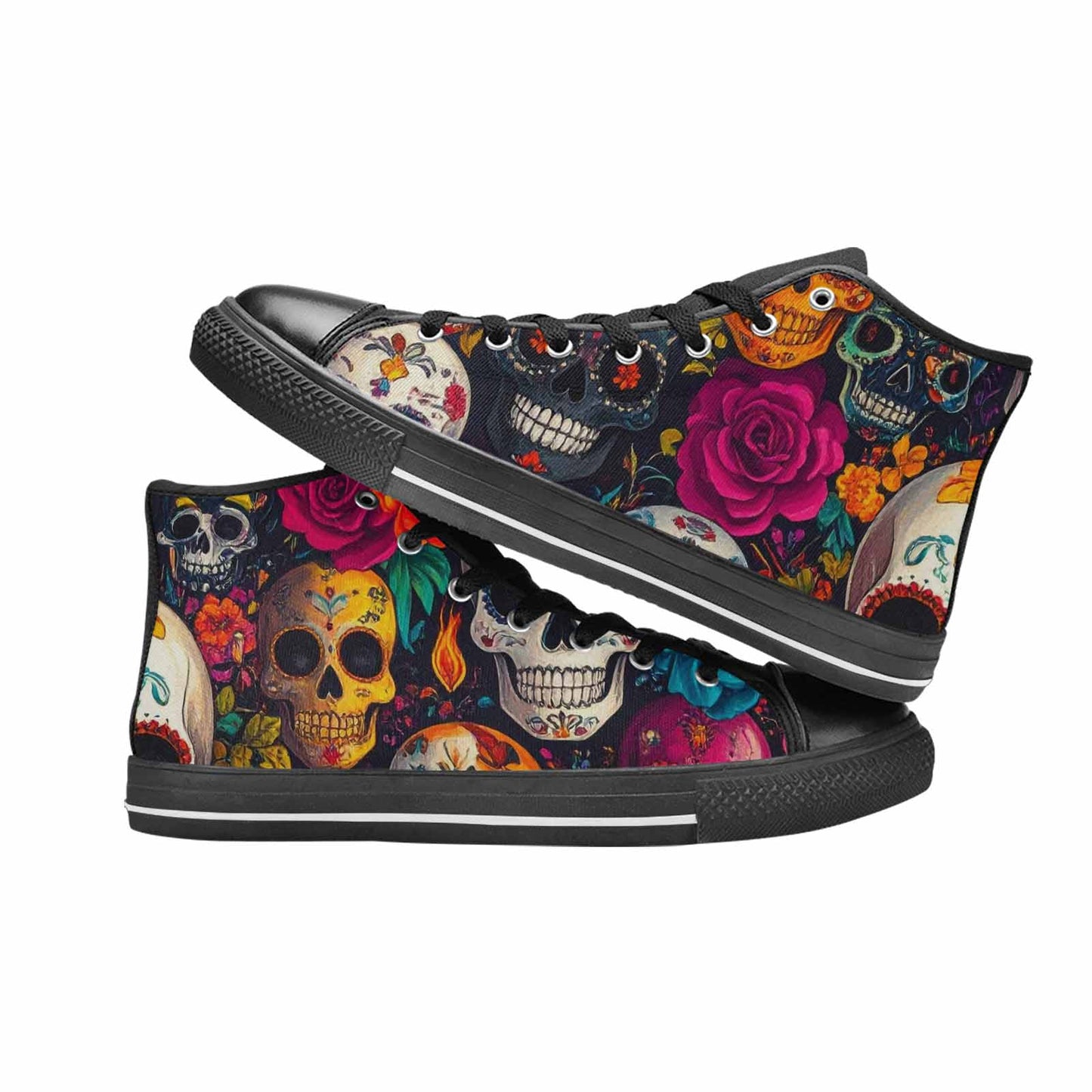 MEN'S Skull High Top Canvas Aesthetic Shoes