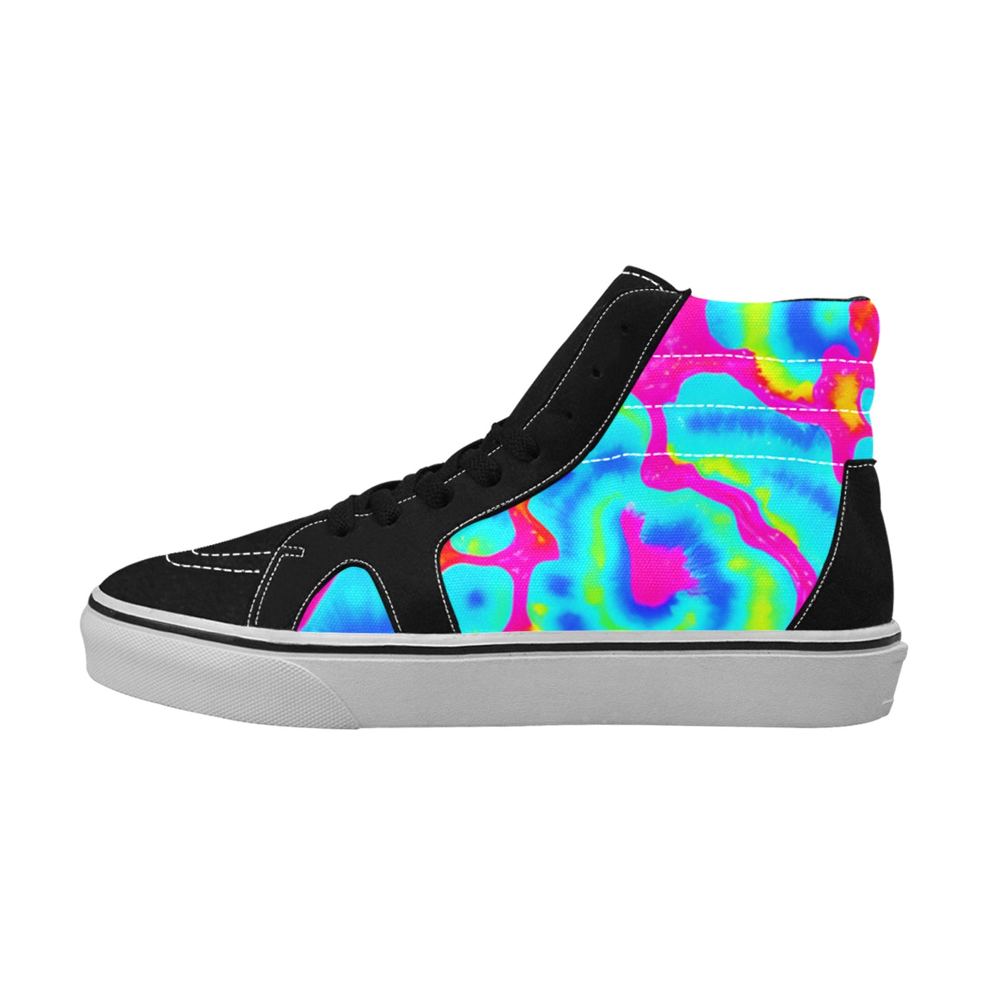 MEN'S Tie Dye Splash Retro High Top Skateboarding Vivid Custom Sneakers
