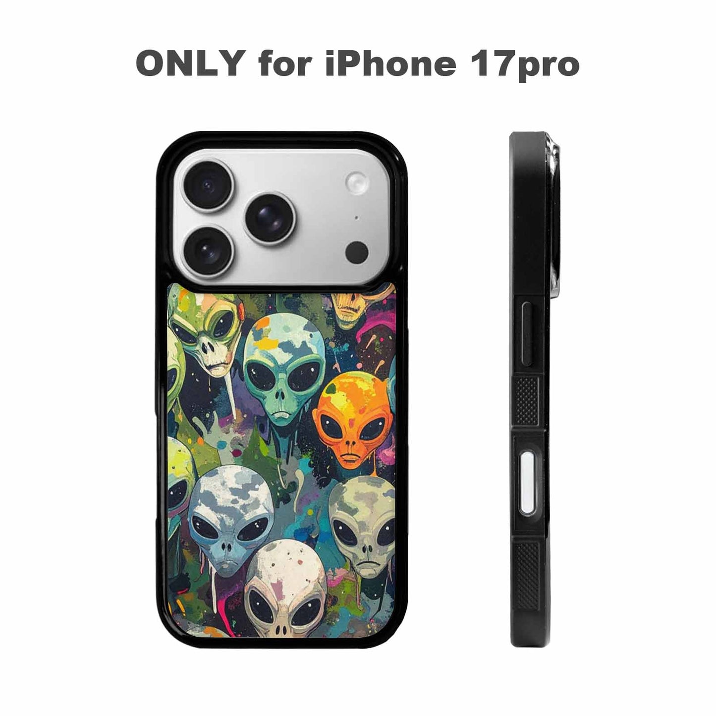 iPhone 17 Pro Case — Aliens Camo Aliens Pattern Hundreds Alien, Original Design Phone Case