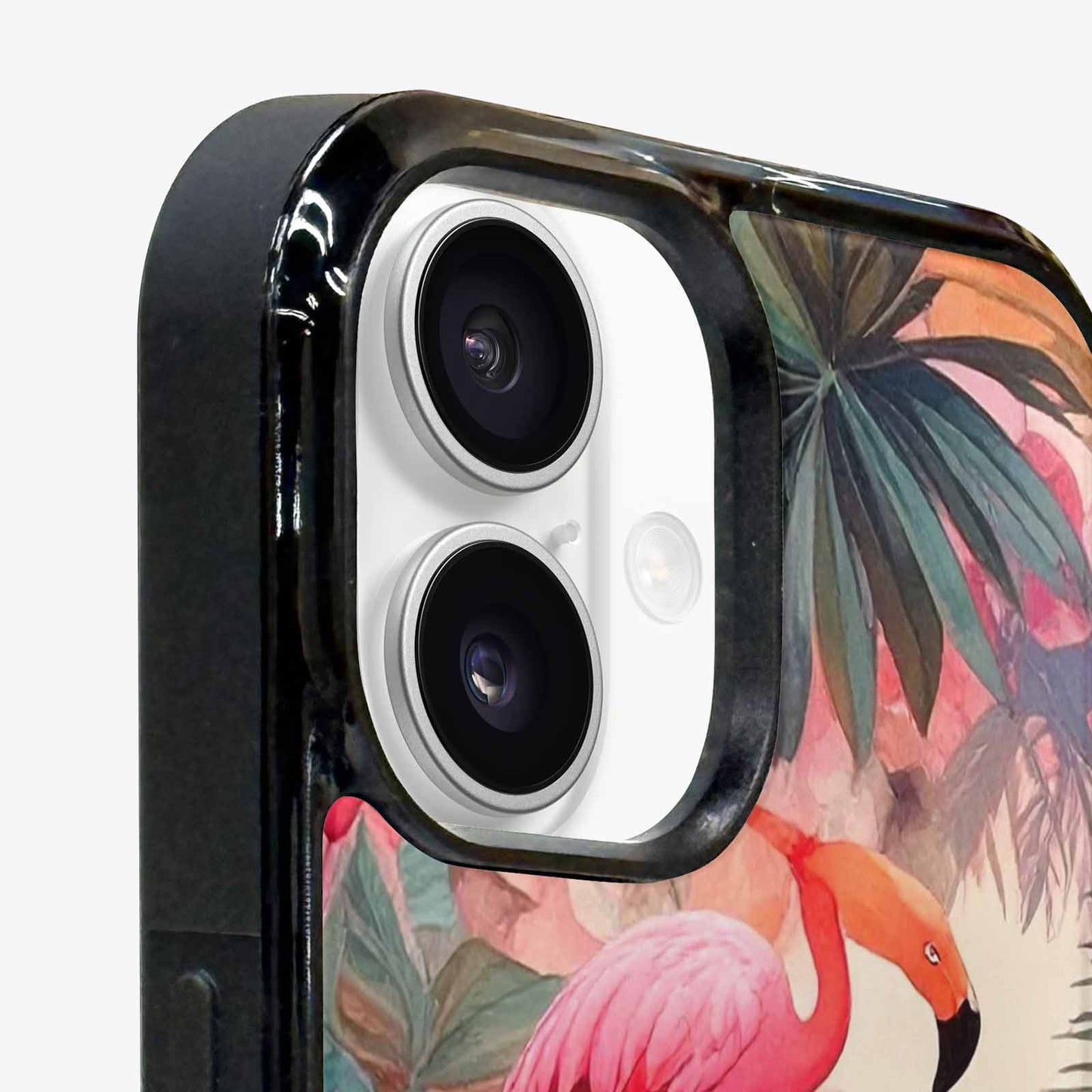 iPhone 16 Plus Case — Flamingo Tropical Flamingo Tropical Pattern Hundreds, Custom Designed Case Cover