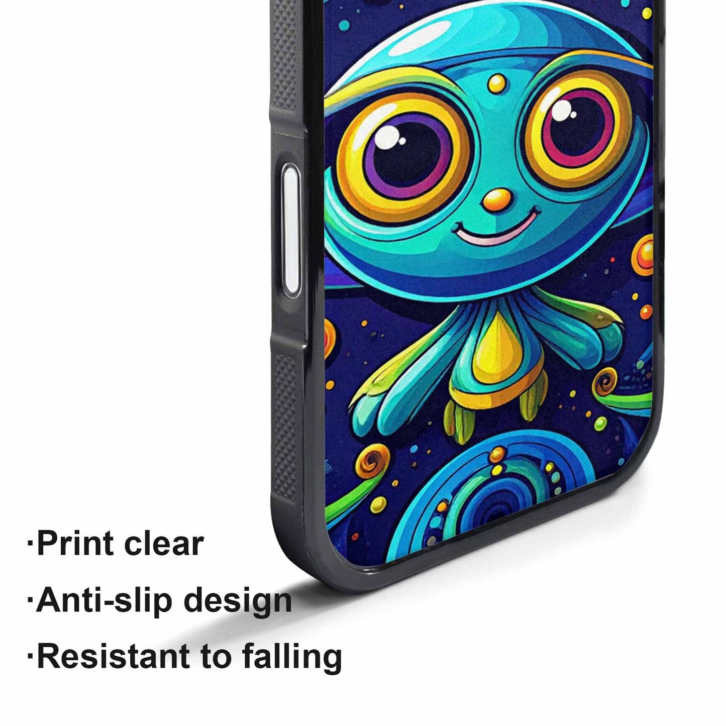 iPhone 17 Air Case — Alien Ufo Cartoon Art Pattern Alien, Custom Made Phone Cover