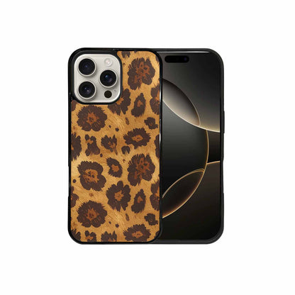 iPhone 16 Pro Max Case — Classic Leopard Print Warm Golden Tan, Custom Art Phone Cover